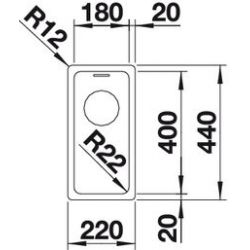 Zlewozmywak Blanco ANDANO stal polerowana 180-IF 518303